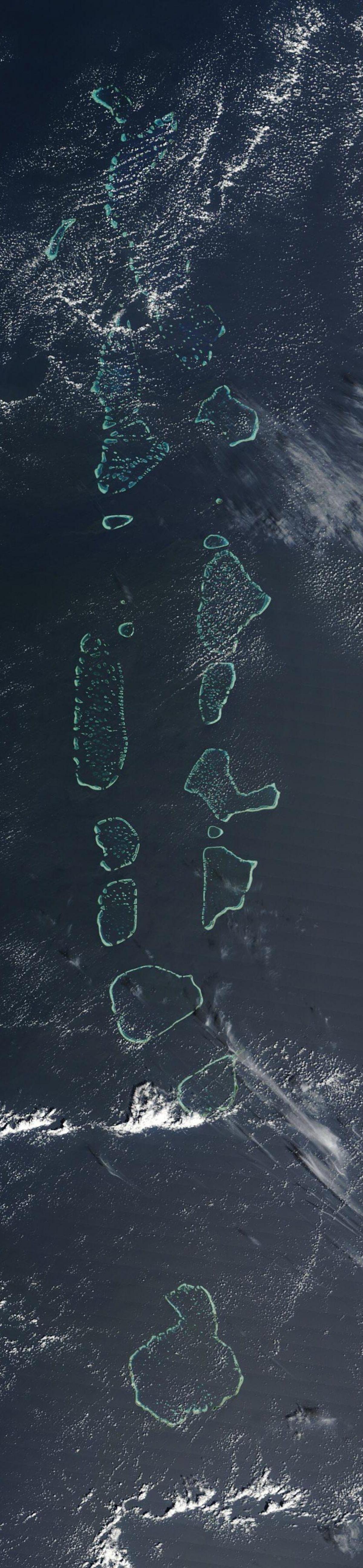 carte des maldives satellite