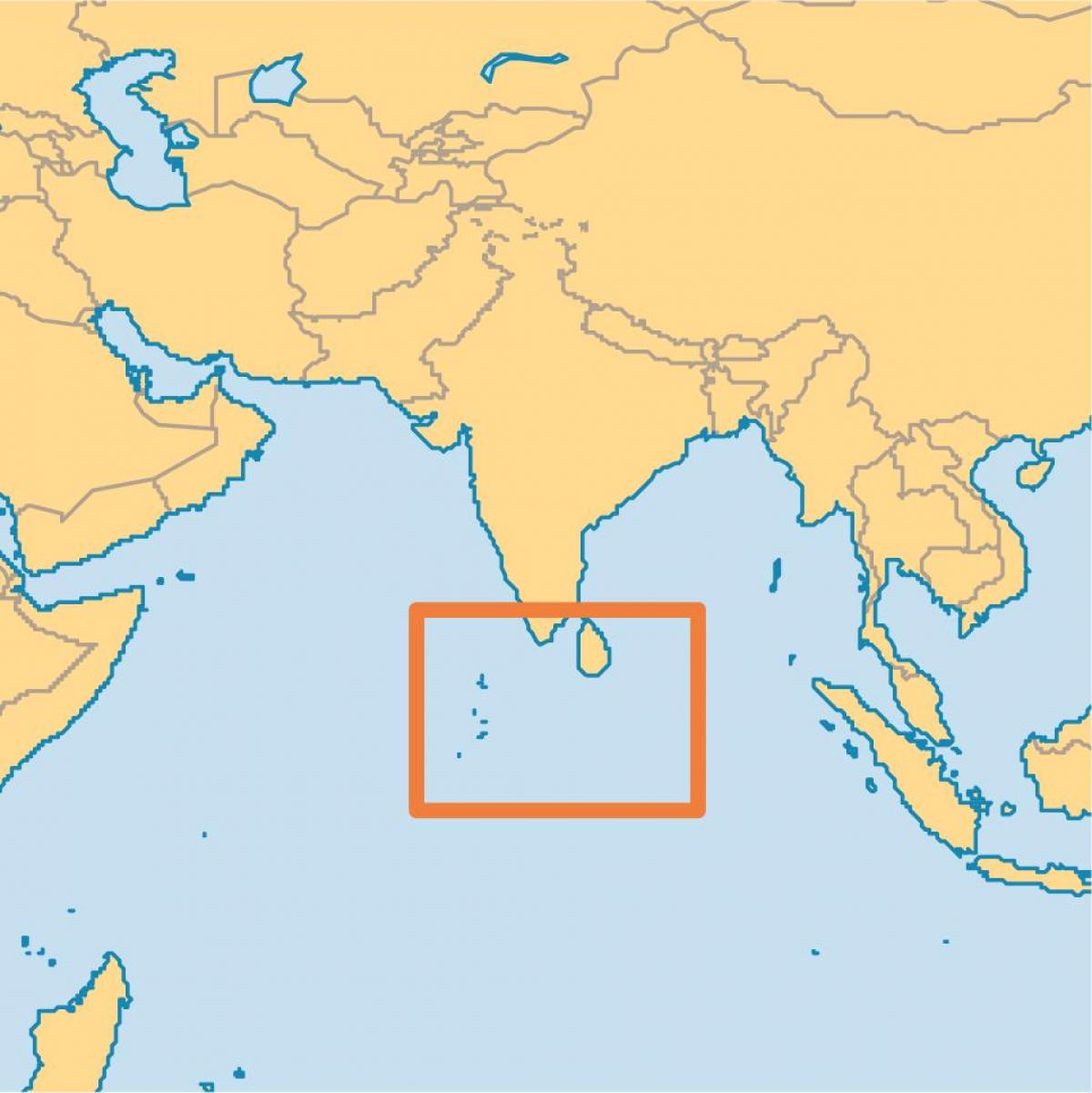 maldives island emplacement sur la carte du monde