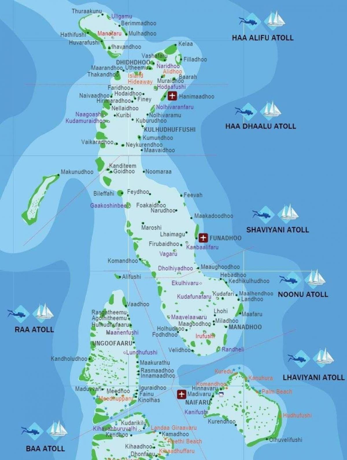 iles maldives carte