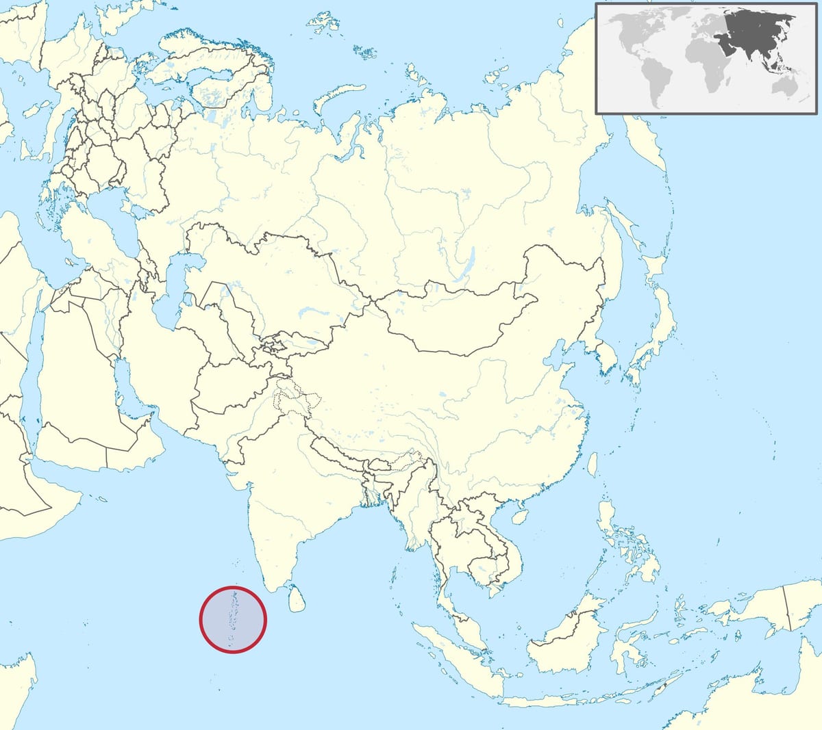 carte des maldives carte de l'asie