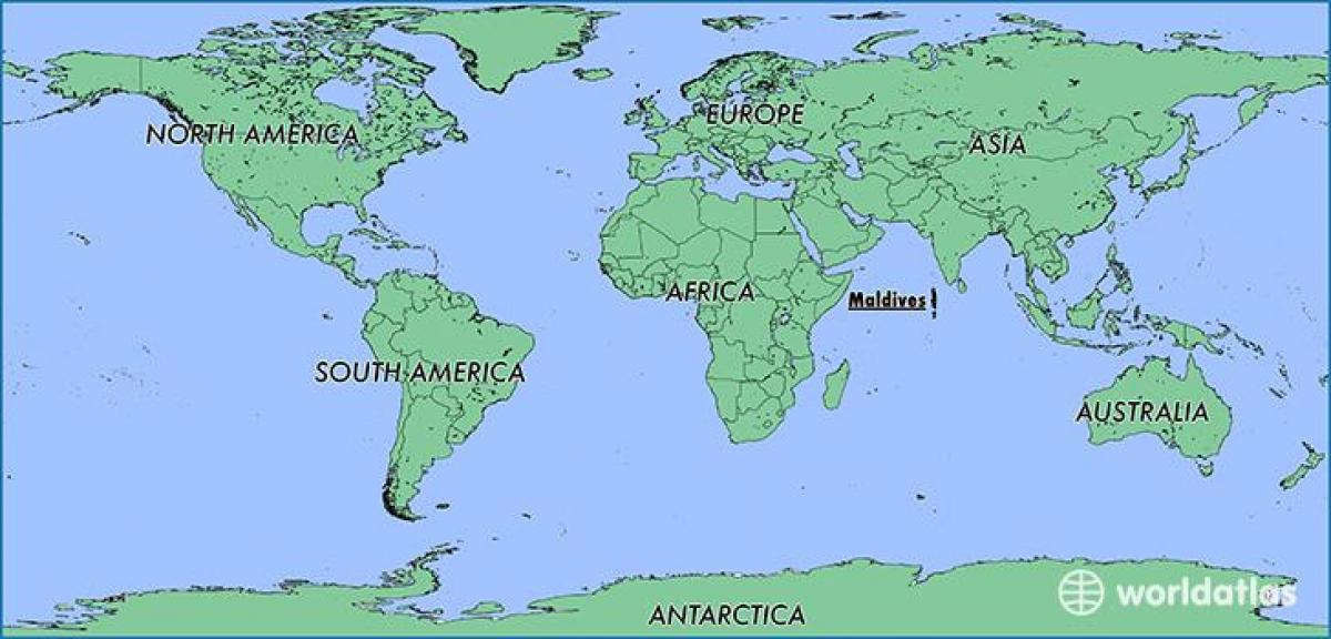 carte des maldives pays voisins