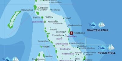 Carte de kani aux maldives 
