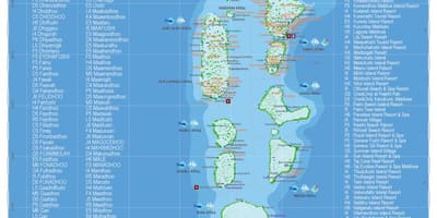 Maldives carte géographique